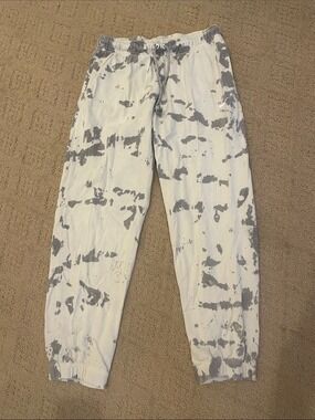 Nike Off White and Gray Tie-Dye Women's Track Joggers